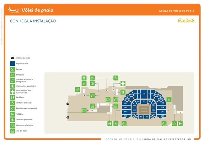 Mapa Arena Carioca 1 - Basquetebol  / Foto: Rio 2016 